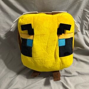 Minecraft bee plush backpack
